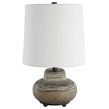 Wester Table Lamp, Distressed Gray