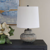 Wester Table Lamp, Distressed Gray