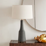 Slovis Table Lamp, Charcoal Gray