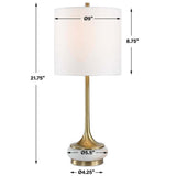 Molena Table Lamp, Antique Brass