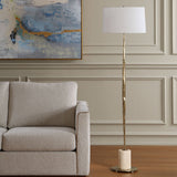 Halen Floor Lamp, Antique Brass