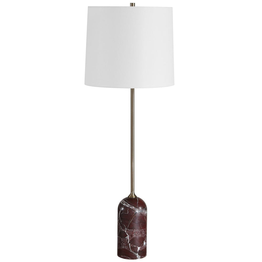 Lavaca Buffet Lamp, Deep Red Marble
