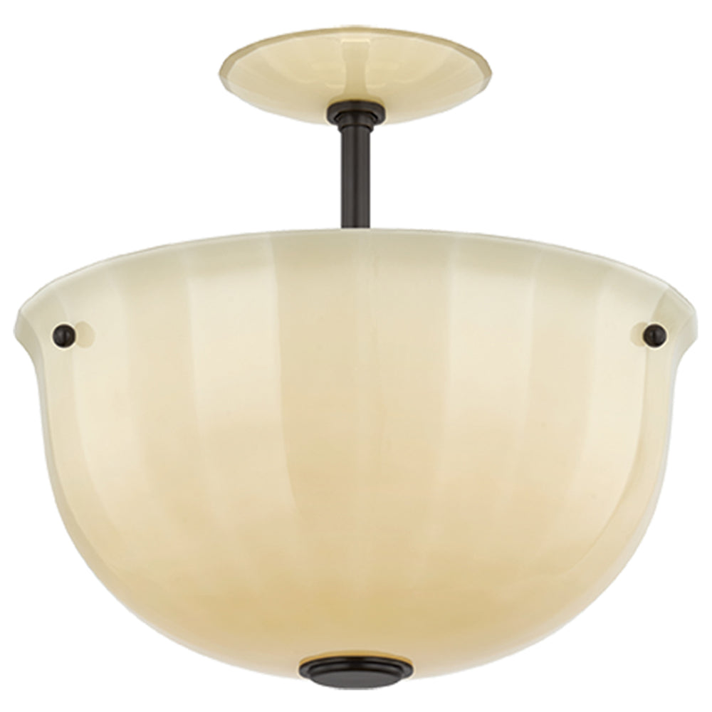 Nevins Semi Flush, Disstressed Bronze