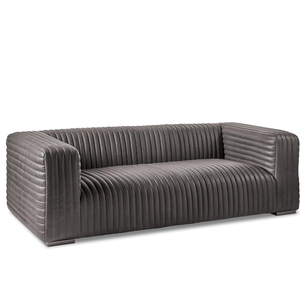 Vincent Leather Sofa, Black