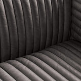 Vincent Leather Sofa, Black