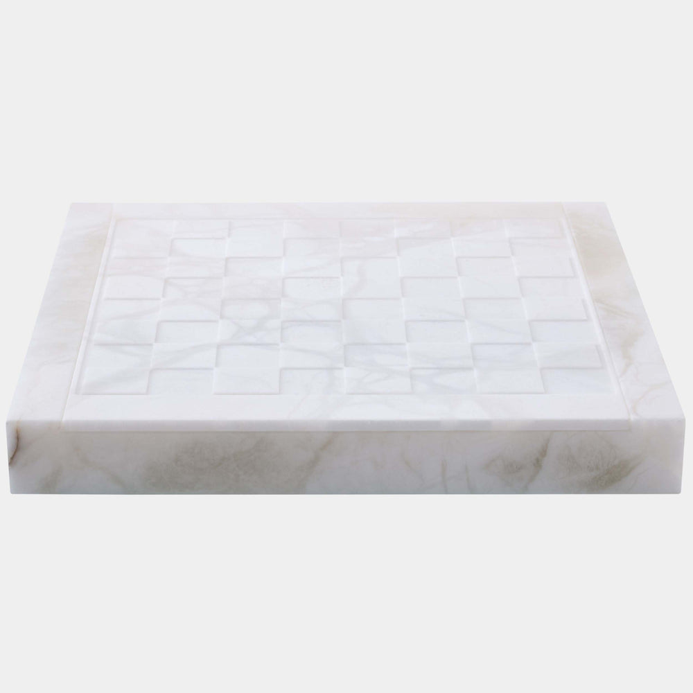 Augustus Chess/Checkers Set, Alabaster