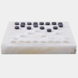 Augustus Chess/Checkers Set, Alabaster