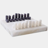 Augustus Chess/Checkers Set, Alabaster