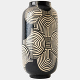 Arches Vase, Black/White