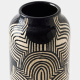 Arches Vase, Black/White