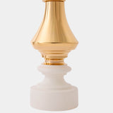 Gambit King Jar, White/Gold