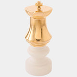 Gambit Queen Jar, White/Gold