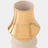 Gambit Queen Jar, White/Gold