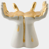 Deft Hands Stool, Gold Drip