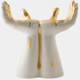 Deft Hands Stool, Gold Drip