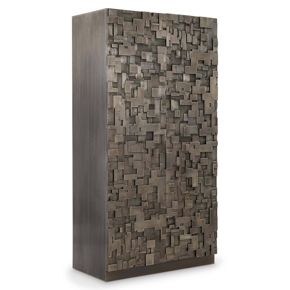 Sharaab Storage Cabinet, Antique Silver-Furniture - Storage-High Fashion Home