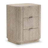 Lucerne 3 Drawer Nightstand, Alba