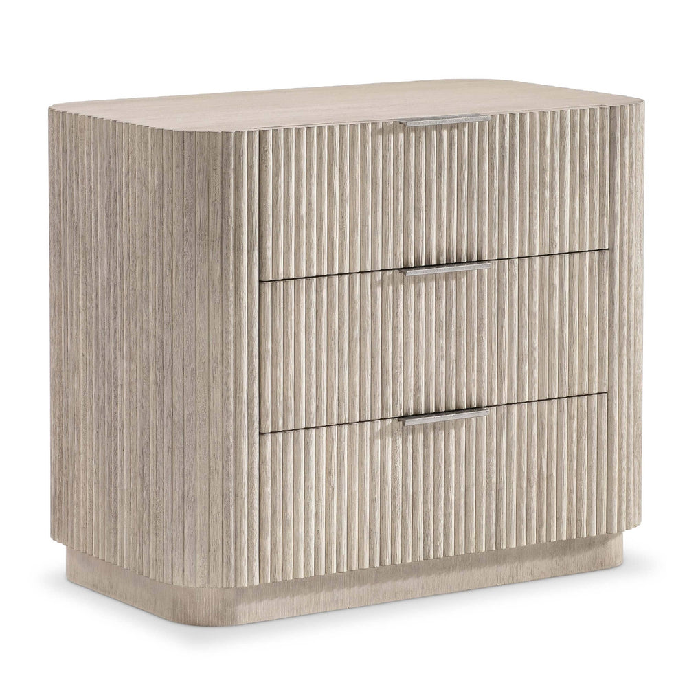 Lucerne 3 Drawer Wide Nightstand, Alba