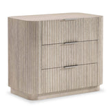 Lucerne 3 Drawer Wide Nightstand, Alba