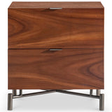 Brasea 2 Drawer Nightstand, Lume