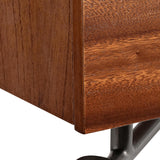 Brasea 2 Drawer Nightstand, Lume