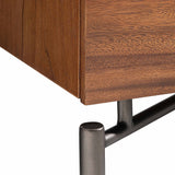 Brasea 2 Drawer Wide Nightstand, Lume
