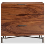 Brasea 3 Drawer Nightstand, Lume