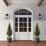 4.5' Cedar Topiary in Hudson Planter, Grey