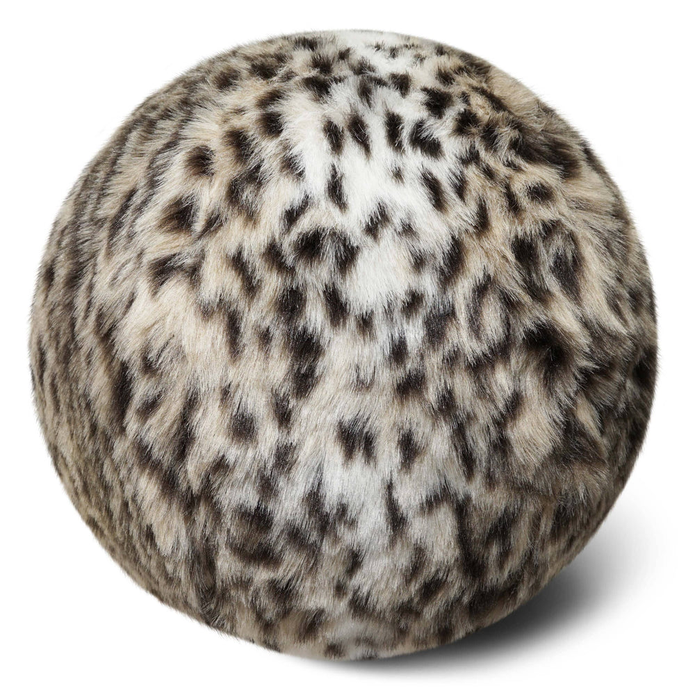 Fur Ball Pillow, Ocelot-Accessories-High Fashion Home