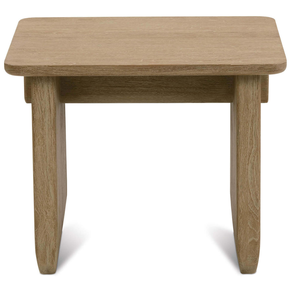 Nova Rectangular End Table, Weathered Teak