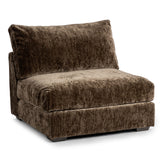 Ludwig Armless Chair, Mossed Brown