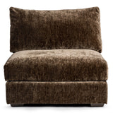 Ludwig Armless Chair, Mossed Brown