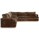Ludwig 5 Piece Sectional, Mossed Brown