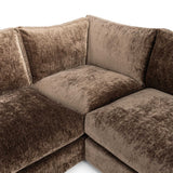 Ludwig 5 Piece Sectional, Mossed Brown