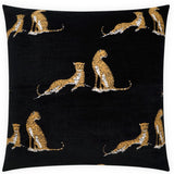 Big Iris 24" Pillow, Black, Set of 2