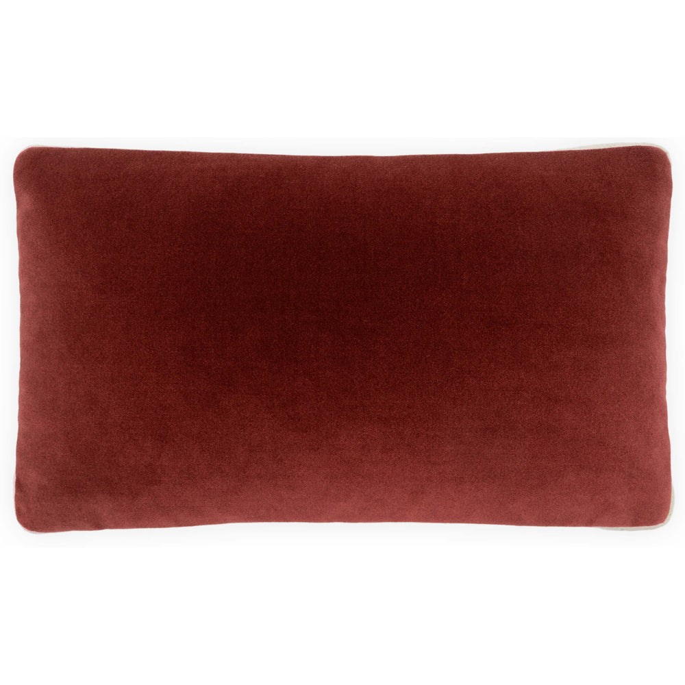 Deveraux Box II Lumbar Pillow, Red Pepper, Set of 2