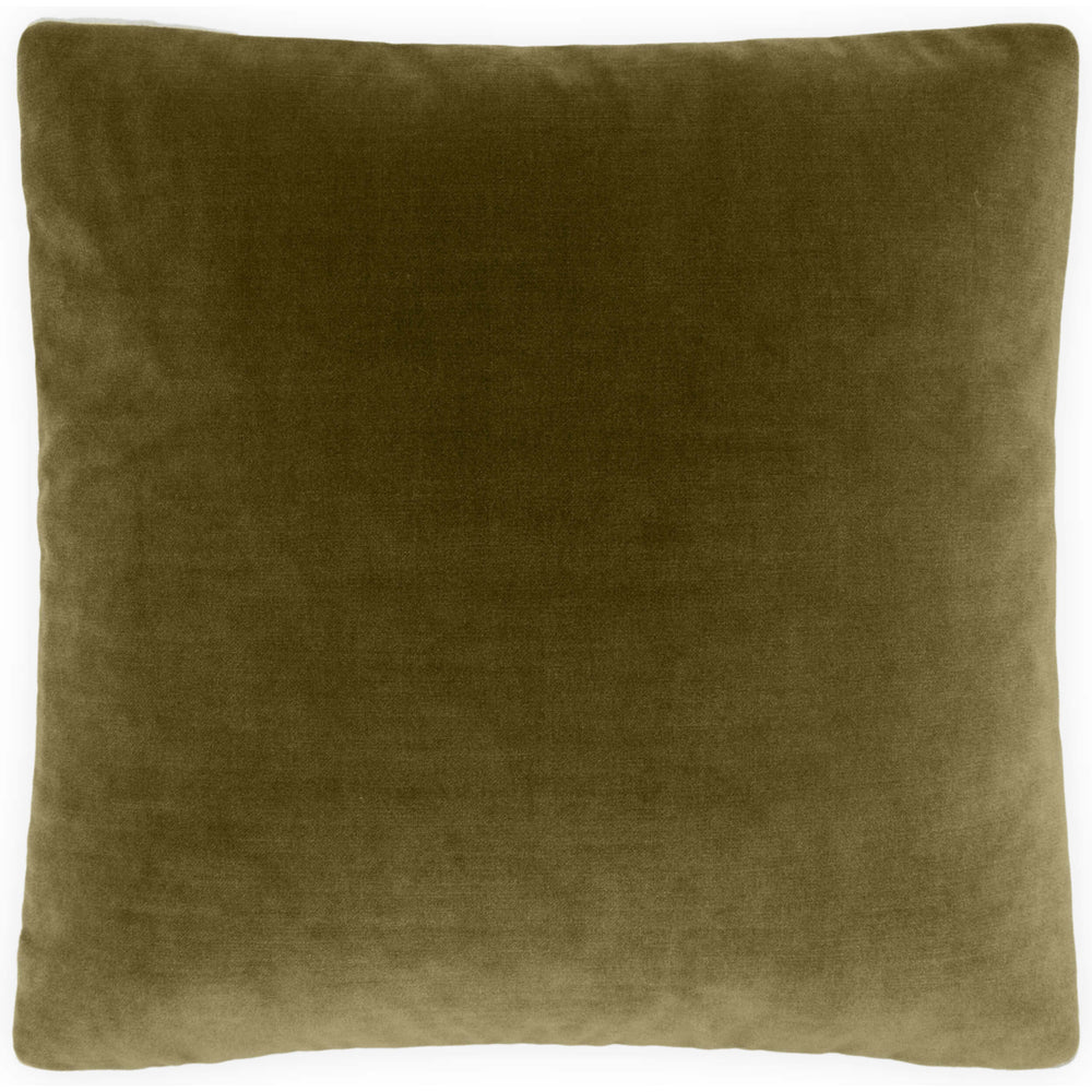 Deveraux Box Pillow, Olive, Set of 2