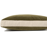 Deveraux Box Pillow, Olive, Set of 2