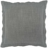 Lena Flange Pillow, Grey, Set of 2