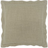 Lena Flange Pillow, Wheat, Set of 2