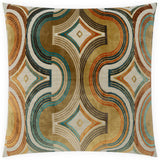 Orleans Pillow, Orange, Set of 2
