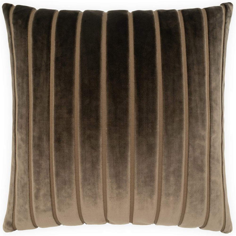 Elysian Stripe Pillow, Chocolate