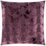 Flutterby Pillow, Aubergine, Set of 2