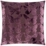 Flutterby Pillow, Aubergine, Set of 2