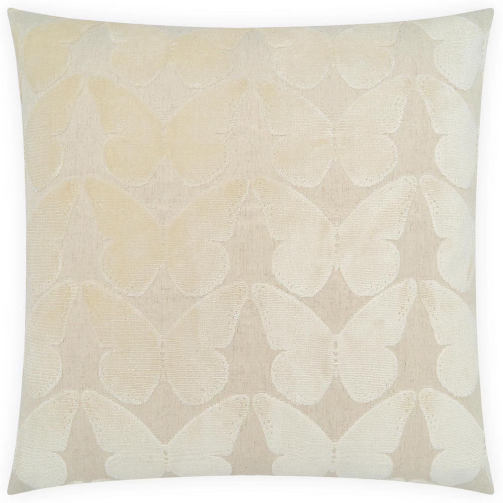 Flutterby Pillow, Ivory, Set of 2