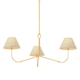 Kekald Chandelier, Vintage Gold Leaf