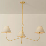 Kekald Chandelier, Vintage Gold Leaf