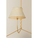 Kekald Chandelier, Vintage Gold Leaf