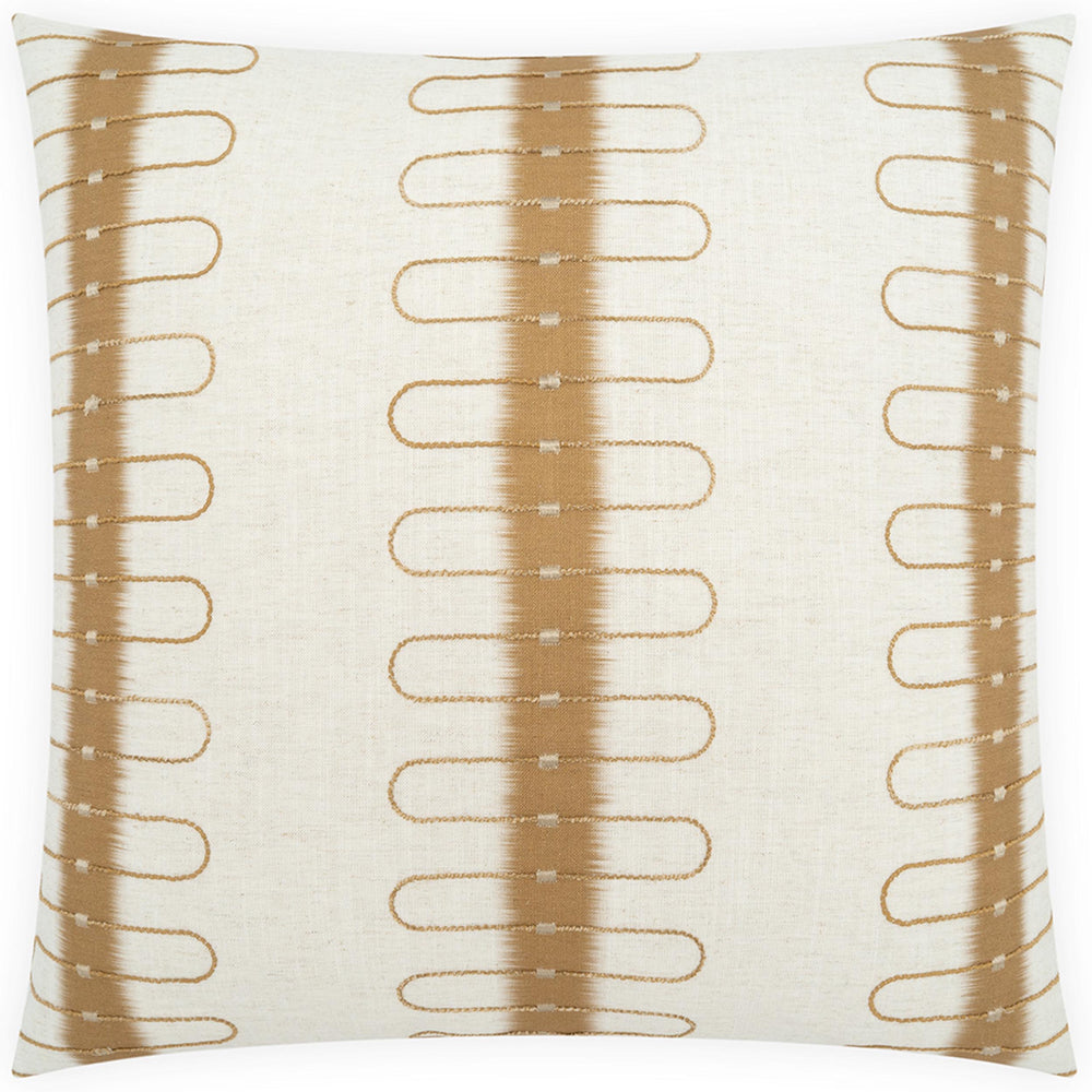 Kasuri Pillow, Latte, Set of 2