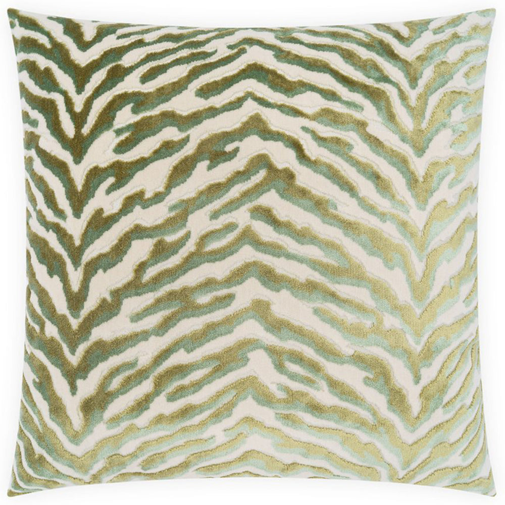 Zaire Pillow, Green/Cream